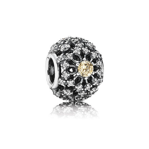 PANDORA Inner Radiance, Golden Golored & Clear CZ