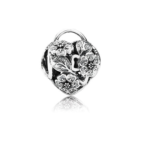 PANDORA Floral Heart Padlock