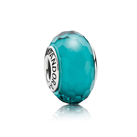 PANDORA Fascinating Teal Murano Glass Charm
