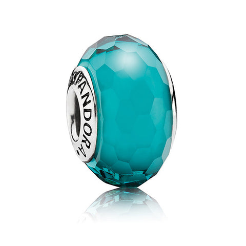 PANDORA Fascinating Teal Murano Glass Charm