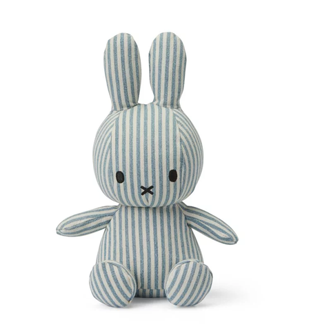 BON TON TOYS<br/>Miffy Denim stripe米菲兔填充玩偶 - 條紋水洗牛仔 (23cm)