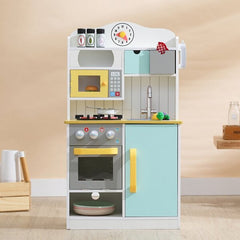 TEAMSON<BR/>佛羅倫斯木製家家酒兒童廚房玩具-黃綠色