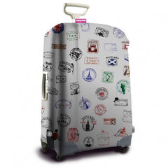 SUITSUIT Suitcase Cover<br/>行李箱保護套 - 環遊世界款（灰色） - Shark Tank Taiwan 