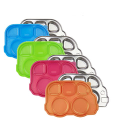 INNOBABY<br/>不銹鋼兒童餐具 巴士餐盤 (共4色)