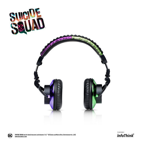 SUICIDE SQUAD InfoThink Headphones - The Joker<br/>自殺突擊隊週邊商品 - 耳罩式耳機 (小丑) - Shark Tank Taiwan 