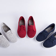 FYE FYE1504<br/>寶特瓶製休閒女鞋 Paris 系列 - 酒紅色