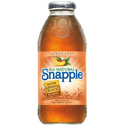 SNAPPLE Peach Tea<br/>思樂寶水蜜桃風味茶飲料 (12瓶/箱)
