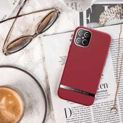 RICHMOND & FINCH<br/>RF瑞典手機殼 銀線框 - 素面深紅