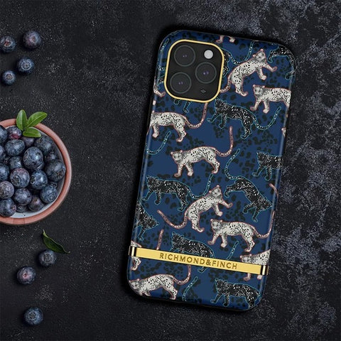 RICHMOND & FINCH<br/>RF瑞典手機殼 金線框 - 叢林美洲藍豹