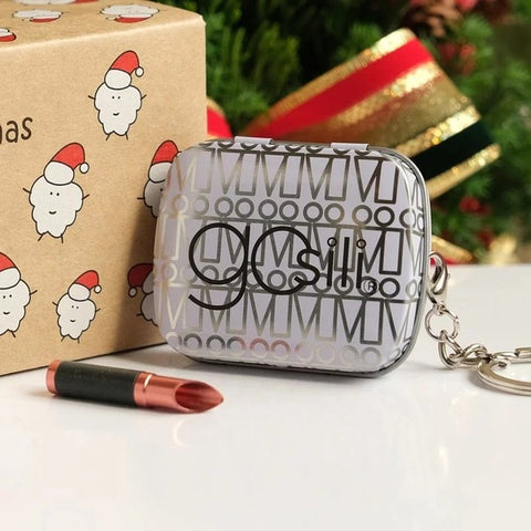 GOSILI<br/>聖誕吸管插畫禮盒組 鑰匙圈 - 驚嘆白 附切口器