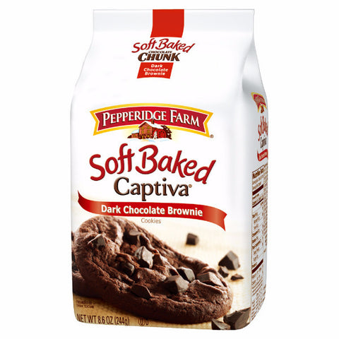PEPPERIDGE FARM Soft Baked - Dark Chocolate Brownie<br/>琣伯莉巧克力布朗尼軟餅乾（5入）