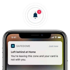 SAFEDOME<br/>世界最薄 可充電智能追蹤卡片