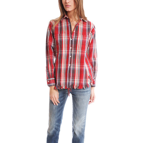 Shredded Plaid Shirt<br/>碎格子襯衫