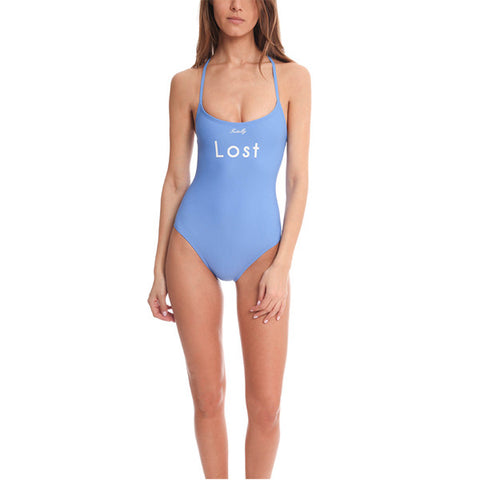 WILDFOX 1 Piece Blue Lagoon Swimsuit<br/>藍色連身泳裝