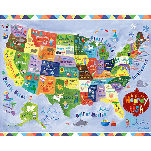 GIBBY & LIBBY Puzzle - United States Map<br/>三歲拼圖 - 美國地圖