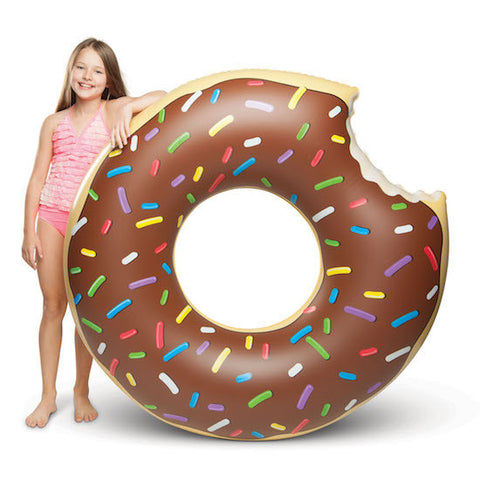 BIG MOUTH Giant Chococlate Donut Pool Float<br/>造型游泳圈 - 巧克力甜甜圈款