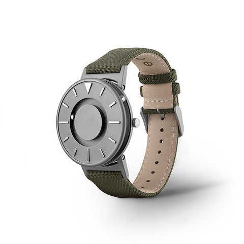 EONE Bradley - Canvas Olive<br/>大英博物館典藏 觸感腕錶 - 橄欖綠 - Shark Tank Taiwan 