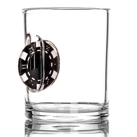 STUCK IN GLASS<br/>籌碼造型威士忌杯 (黑)