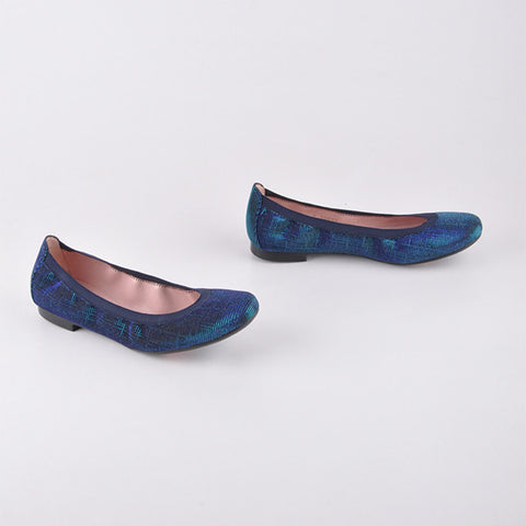 PRETTY BALLERINAS<BR/>Shirley 系列 金屬色布面平底鞋 (共2色) - Shark Tank Taiwan 