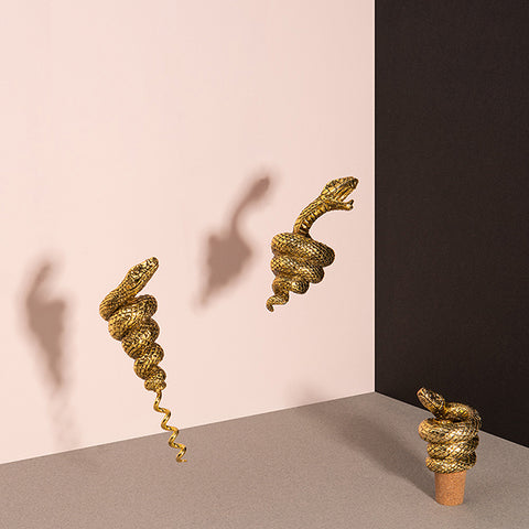 DOIY Mamba<br/>眼鏡蛇酒瓶塞 - 金色