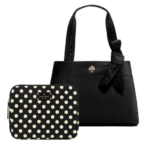Kate Spade - Flatiron Nylon Maryanne - Blk & LA Pavilion iPad Sleeve Blk - Shark Tank Taiwan 