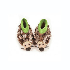 SEW HEART FELT Herby Hedgehog Children's Slippers</br>放牧小羊羊毛氈鞋 - 赫比刺蝟 (童鞋) - Shark Tank Taiwan 