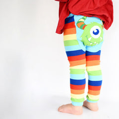 DOODLE PANTS Rainbow Monster Leggings<BR/>彩虹怪獸緊身褲 - Shark Tank Taiwan 歐美時尚生活網