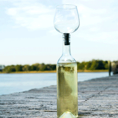 GUZZLE BUDDY Wine Bottle - Borosilicate Glass<BR/>暢飲玻璃酒杯