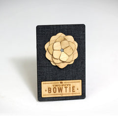 THE TWO GUYS BOW TIE Lapel Flower - Lexington<br/>手工木製胸花 - 萊辛頓 - Shark Tank Taiwan 