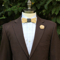 THE TWO GUYS BOW TIE Lapel Flower - Lexington<br/>手工木製胸花 - 萊辛頓 - Shark Tank Taiwan 