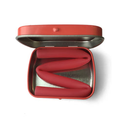 GOSILI<br/>吸管口袋組 - 珍奶款 (灰) + 20cm (紅) 0 + Moek 吸攜暢飲切口器 (紅+灰)