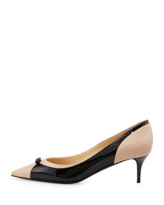 Jimmy Choo - Iguana Pointy Combo Bow Pump - Shark Tank Taiwan 歐美時尚生活網