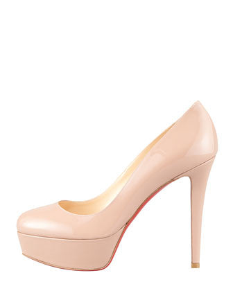 Christian Louboutin - Bianca Almond-Toe Platform Red Sole Pump - Shark Tank Taiwan 歐美時尚生活網