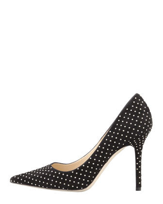 Jimmy Choo - Abel Studded Point-Toe Pump - Shark Tank Taiwan 歐美時尚生活網