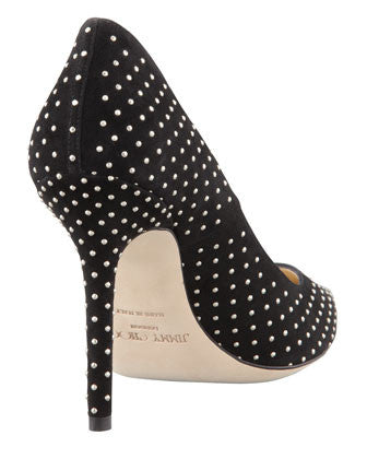 Jimmy Choo - Abel Studded Point-Toe Pump - Shark Tank Taiwan 歐美時尚生活網