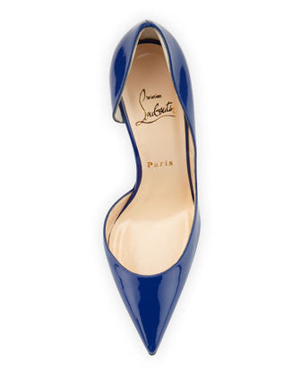 Christian Louboutin - Iriza Patent Pointy d'Orsay Red Sole Pump - Shark Tank Taiwan 歐美時尚生活網