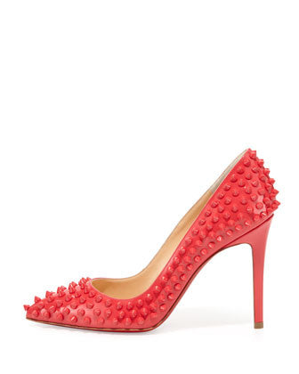 Christian Louboutin - Pigalle Patent Spikes Pump - Shark Tank Taiwan 歐美時尚生活網