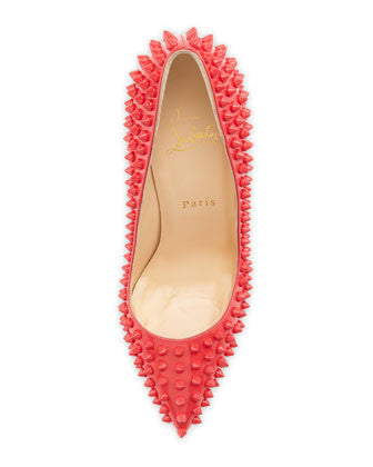 Christian Louboutin - Pigalle Patent Spikes Pump - Shark Tank Taiwan 歐美時尚生活網