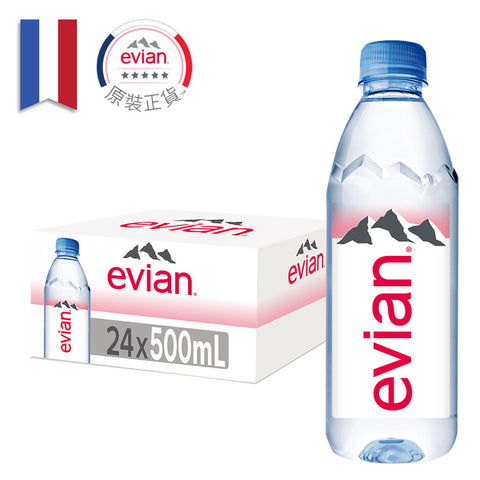 Evian - 依雲天然礦泉水 <br/> 500ml (24入/箱) x 3 箱