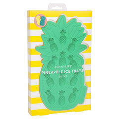 SUNNYLIFE Yellow & Green Pineapple Ice Trays<br/>鳳梨製冰盤組