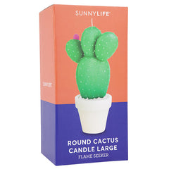 SUNNYLIFE Round Cactus Candle Large<br/>大型闊葉仙人掌蠟燭