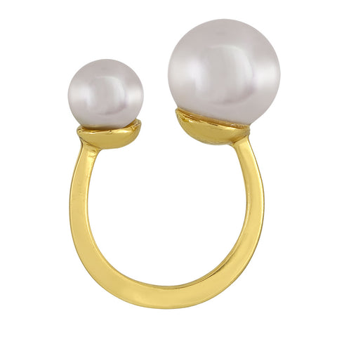 RIO DE JANEIRO - Ring -  Gold with 12 & 8 Cream