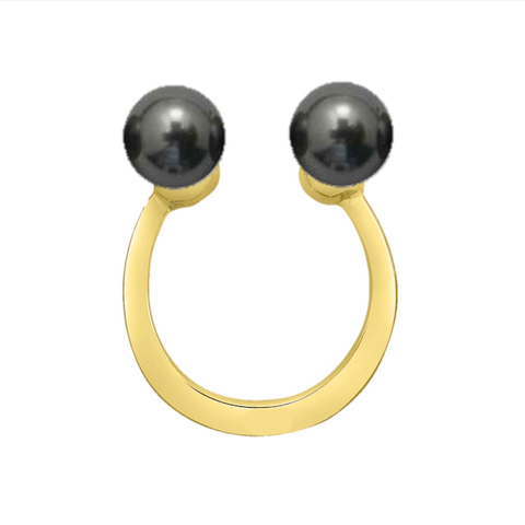 RIO DE JANEIRO - Ring - Gold with 8 Gray