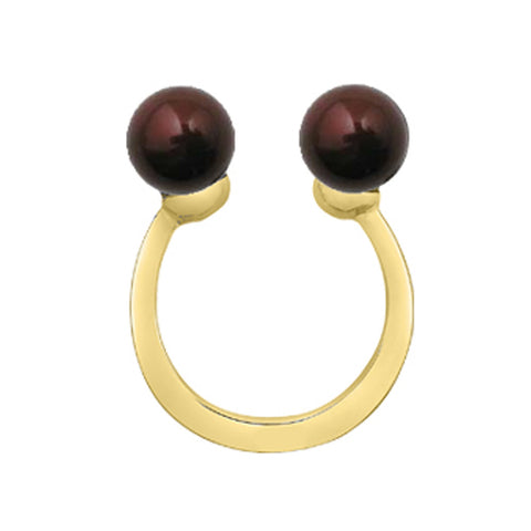 RIO DE JANEIRO - Ring - Gold with 8 Maroon