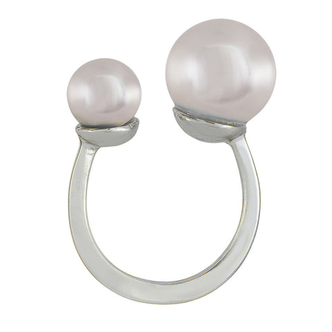 RIO DE JANEIRO - Ring - Silver with 12 & 8 Cream
