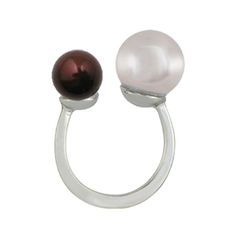 RIO DE JANEIRO - Ring - Silver with 12 Cream & 8