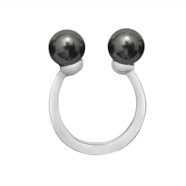 RIO DE JANEIRO - Ring - Silver with 8 Gray - Shark Tank Taiwan 