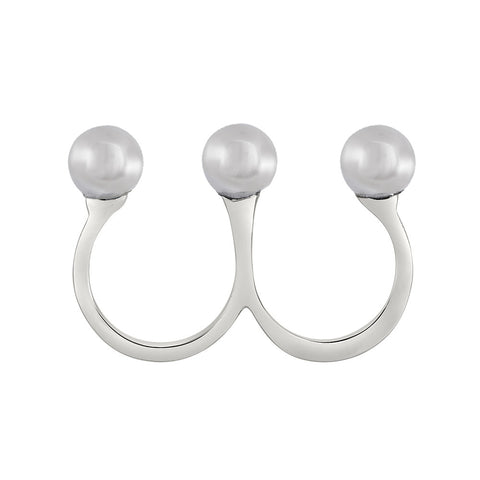 Russia - Ring - Silver with Cream