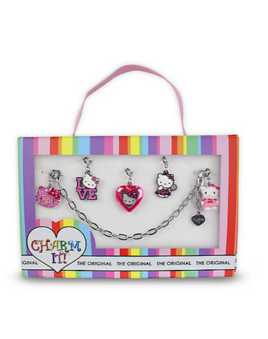 CHARM IT! - Girl's Six-Piece Hello Kitty Bracelet & Charms Gift Set - Shark Tank Taiwan 歐美時尚生活網