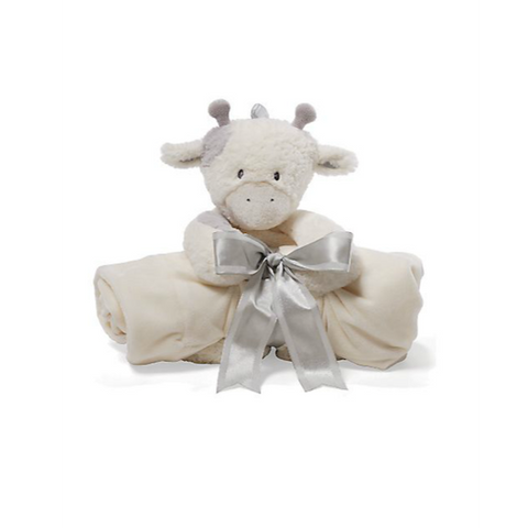 Gund - Golly Plush Cow & Blanket Two-Piece Gift Set - Shark Tank Taiwan 歐美時尚生活網